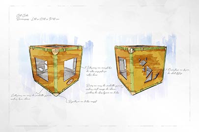 Croquis Cat Cube