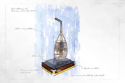 Croquis socle malletier oud